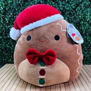 NWT Kelly Toy Squishmallows 16'' Christmas 2021 Jordan Gingerbread Man New Plush